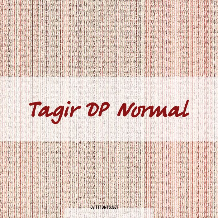 Tagir DP Normal example